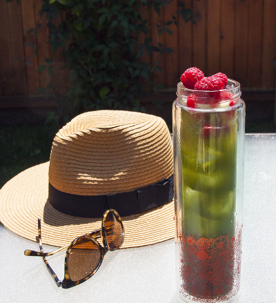 MUDDLED RASPBERRY MATCHA LEMONADE