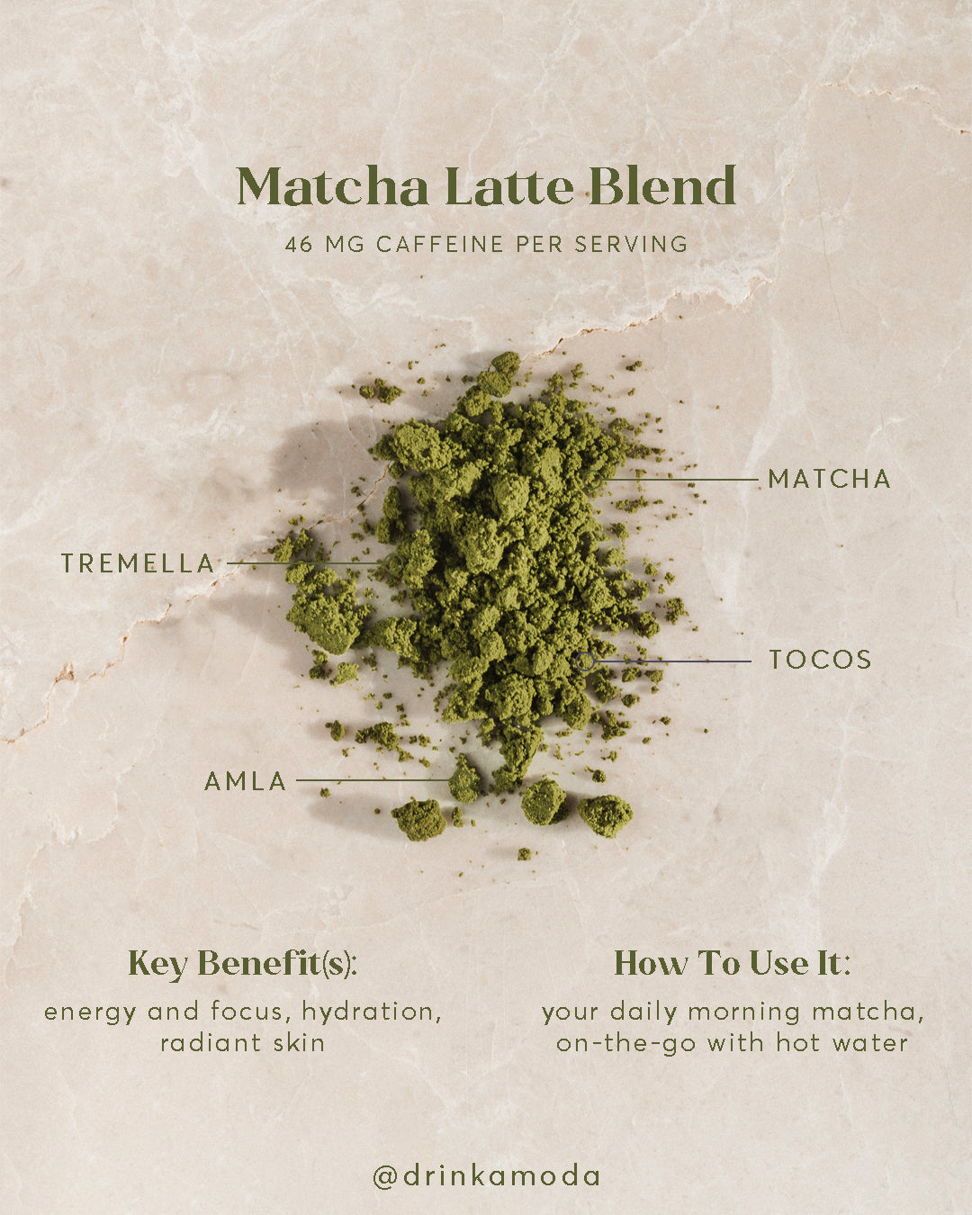 Matcha Glow Latte Blend 1 lb bulk bag