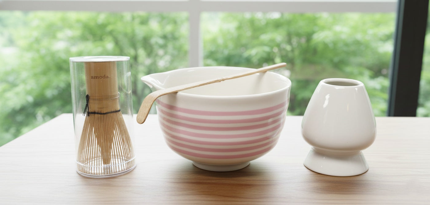 Soft Blush Matcha Set