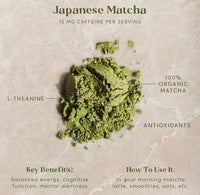 Organic Japanese Matcha | For smoothies & lattes